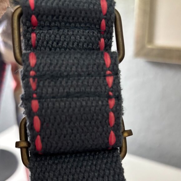 Caribbean Joe Flamingo Palm Print Crossbody Canvas Tropical Travel Bag - Picture 8 of 15